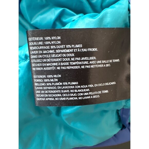 Bernardo Goose Down Jacket Women’s M Blue Nylon Quilted Lightweight Outerwear - Picture 4 of 6